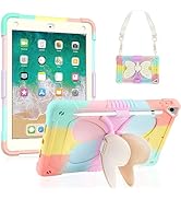 DreamerX Kids Case for iPad 9.7" 2018 2017/iPad Air 2/Pro 9.7 - Shockproof Rugged Butterfly iPad ...