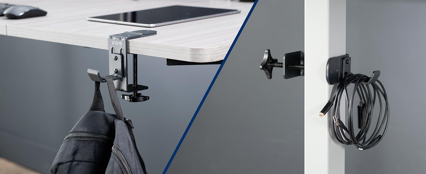 Under Desk Leg Clamp Hook