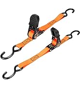 WELLUCK Boat Trailer Transom Tie Down Straps 2400 LBS, 1 Inch x 4 FT Heavy Duty Retractable Ratch...