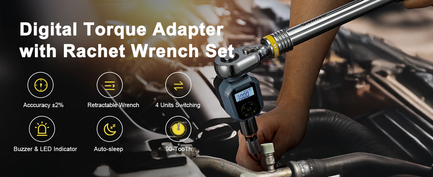 torque wrench with adapter