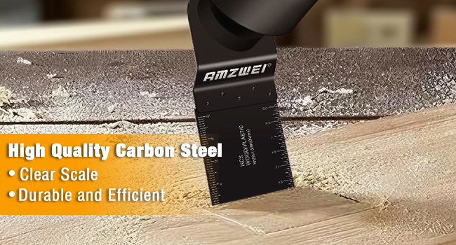 High carbon steel oscillating tool blades