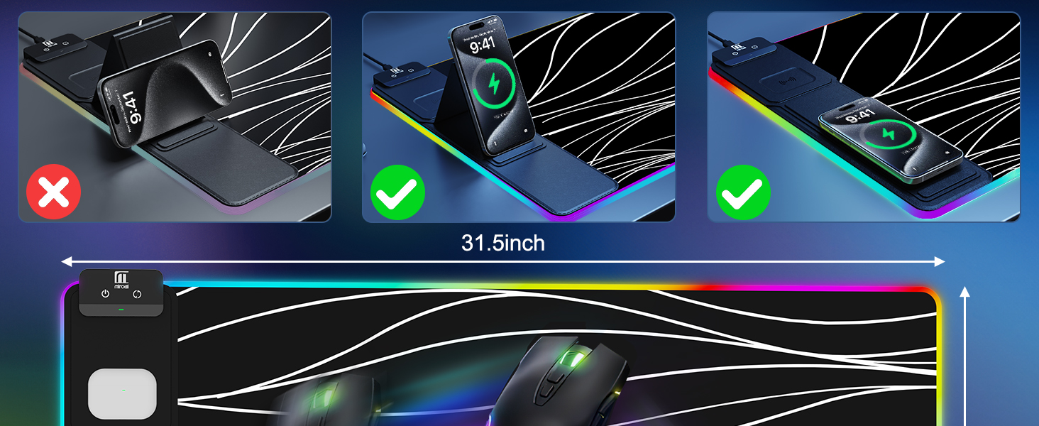 rgb mouse pad gaming