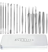 [16 Pcs] Pimple Popper Tool Kit | High Quality 410 Stainless Steel Blackhead Remover Tools, Pimpl...