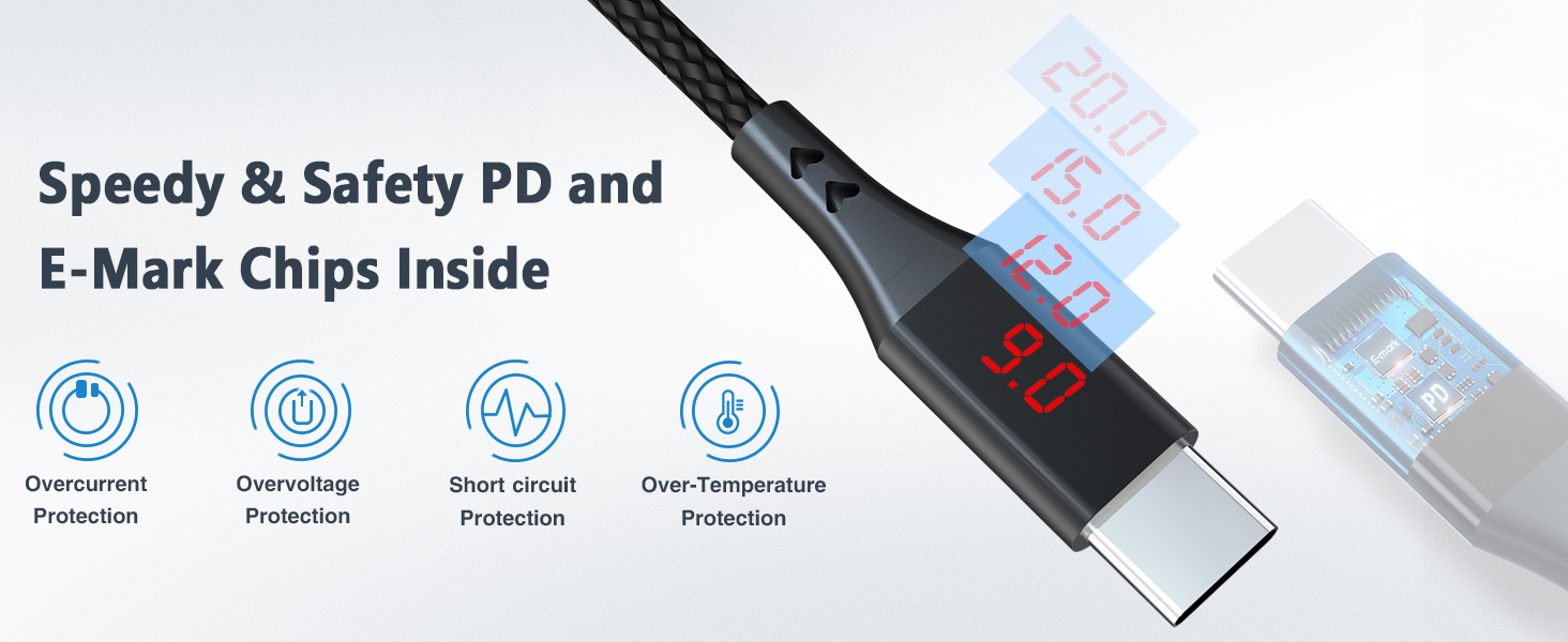 USB C to DC Adapter,Universal Charger Supply 100W PD Power Cable
