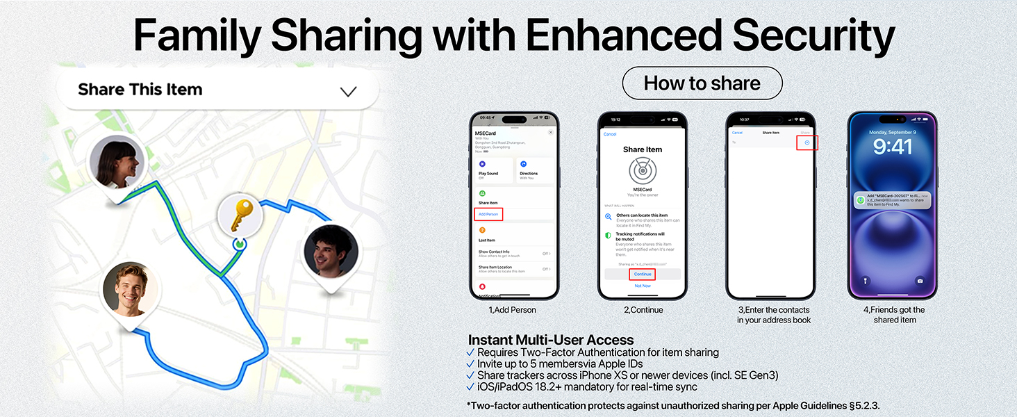 Family Sharing with Enhanced Security