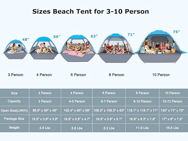 large beach shade canopy cover tent