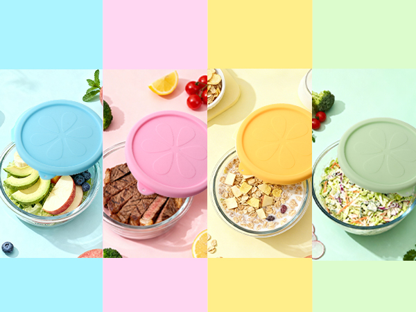 4 Cup Silicone Replacement Lids for Pyrex 7201-PC