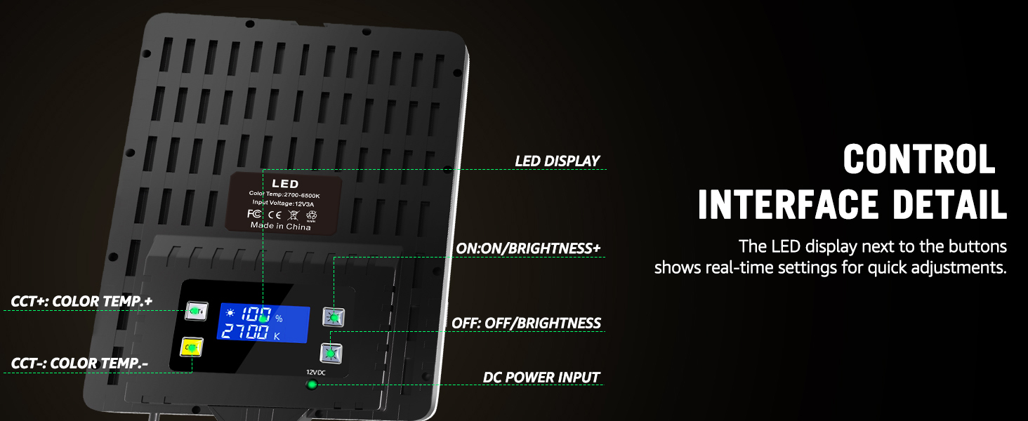 lighting for video recording