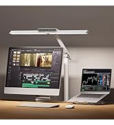Honeywell LED Desk Lamp with Clamp - HJ1BK Sunturalux Eye-Caring Clip on Lights for Home Office, ...