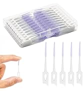 ACSKD Dental Floss Picks, 200 Count, Soft Rubber Brush Head, Interdental Brushes with Convenient ...