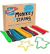 IMPRESA Monkey String from The Original Monkey Noodle - 500 Piece Jumbo Pack - Fidget Sensory Toy...