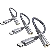 MOSWAG USB Type C to 3.5mm Headphone Jack Adapter, Audio Adapter USB C to Aux Dongle Cable Cord f...