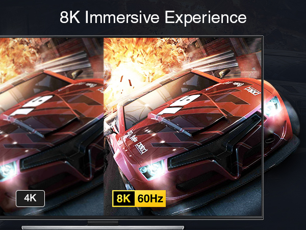 BLUERIGGER hdmi cable fast fluid response support 4k 120hz 8k 60hz ps5 xbox roku apple tv switch pc