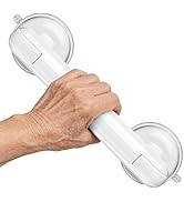 Coneclat 1 Pack Grab Bars for Bathtubs and Showers-White