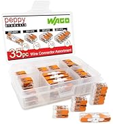 WAGO 221 Lever Nuts 35pc Compact Splicing Wire Connector Assortment with Case. Includes (10x) 221...