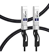 FLYPROFiber 2M SFP+ DAC Twinax Cable, 10G SFP+ Passive DAC Cable for Cisco SFP-H10GB-CU2M, Ubiqui...