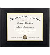 upsimples 11x14 Diploma Frame Certificate Degree Document Frame with High Definition Glass, 8.5 x...