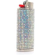 Lucklybestseller Shiny Handmade Rhinestone Lighter Case Cover Holder Sleeve Pouches for BIC Full ...