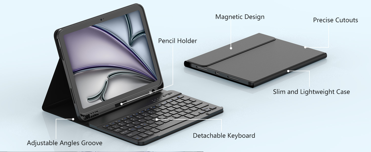 keyboard case for ipad air 11inch /air 5th/4th generation