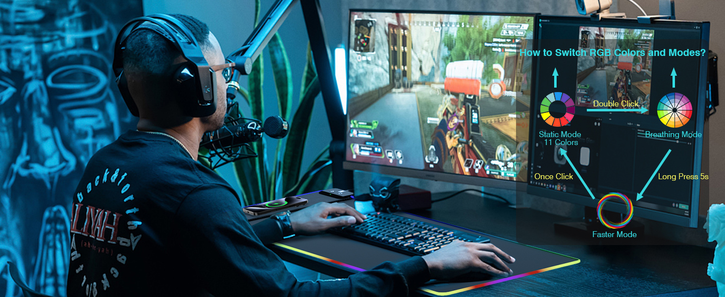 fast charging mouse pad