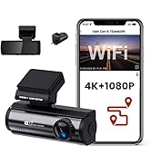4k Dash Cam Front and Rear, 3.20