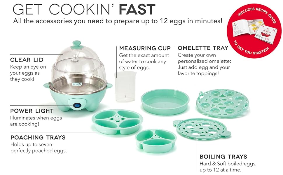 egg, boiled, hard, eggs, cooker, deluxe, dozen, perfect, omelette, omelet, poached, poach, protein