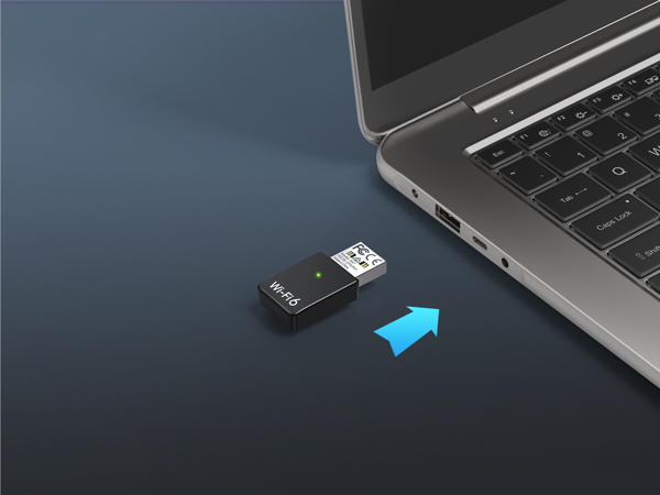Initial Setup Step 1 Plug the USB WiFi 6 Adapter into a USB 3.0 Port of Your PC