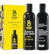 The Beard Club Citrus Beard &amp; Face Wash– All-in-One Cleanser, Softens &amp; Nourishes Facial Hair, Hy...