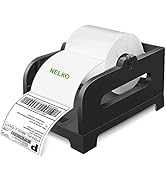 NELKO Label Holder, Thermal Label Holder for Rolls and Fan-Fold Labels, Shipping Label Roll Holde...