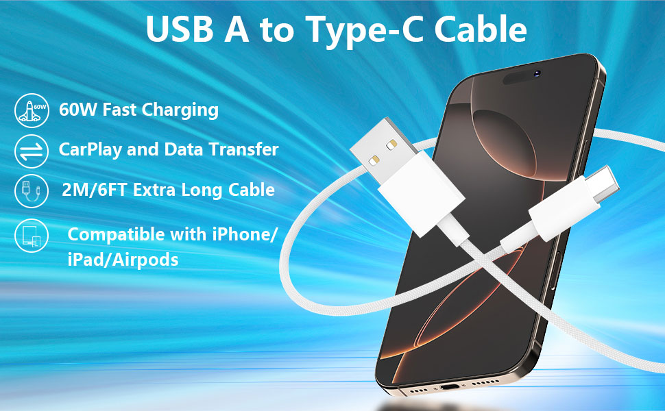 USB A to Type-C Cable