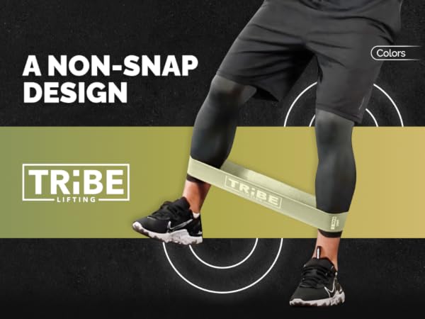 Colors of Tribe Lifting Leg Resistance Bands for Working Out