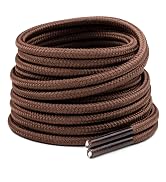 Handshop 2 Pairs Round Boots Shoelaces Heavy Duty Outdoor Shoe Laces 30-63” Shoestrings For Hikin...