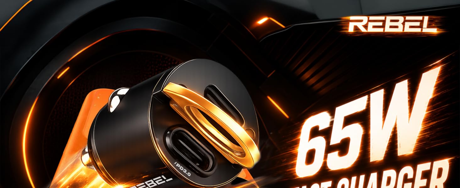 65w Rebel Car Charger 