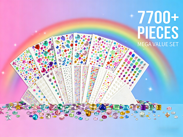 20 sheet gem stickers