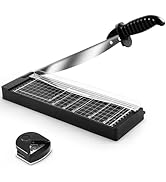 MAKEASY Paper Cutter 12 Inch, 8 Sheet Capacity, Heavy Duty Paper Cutter for Cardstock, Guillotine...