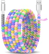 ACANDYA MFi-Certified Charger Cable for Apple iPhone 14 13 Pro 6ft Beaded Phone Charging Cord for...