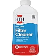 HTH 67071 Swimming Pool Care Filter Cleaner - Removes Dirt, Oil, and Grease Buildup for Crystal C...