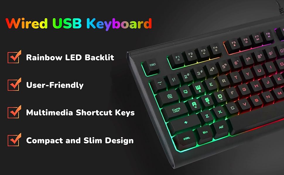 87 Keys Gaming Keyboard