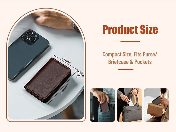 leather business card holder