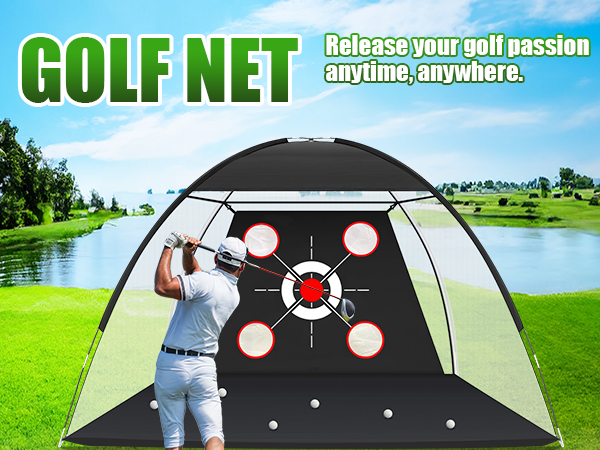 Golf Hitting Aid Nets Chipping Training Swing,Gifts for Men Dad Him and Golfer