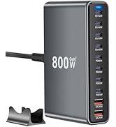 800W USB C Fast Charger Block, 10 Port USB Charging Station, GaN ? Pro Dual 140W PD PPS Port for ...