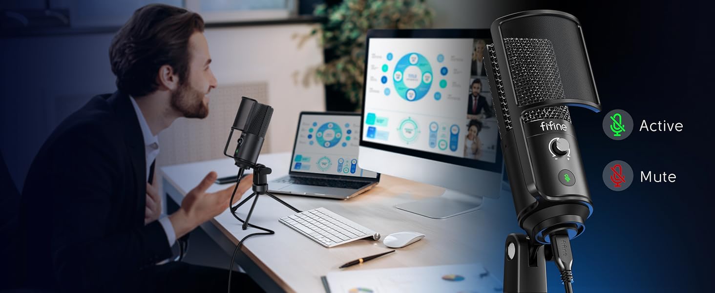 computer mic for on-line meeting