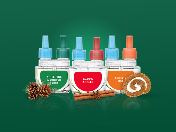 Febreze Plug Scent Booster Module 4 Panel 5 Seasonal Scents (mobile)