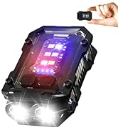 PINSAI Mini Keychain Flashlight with Clip, LED Magnetic EDC Key Chain Light for Mechanics with CO...