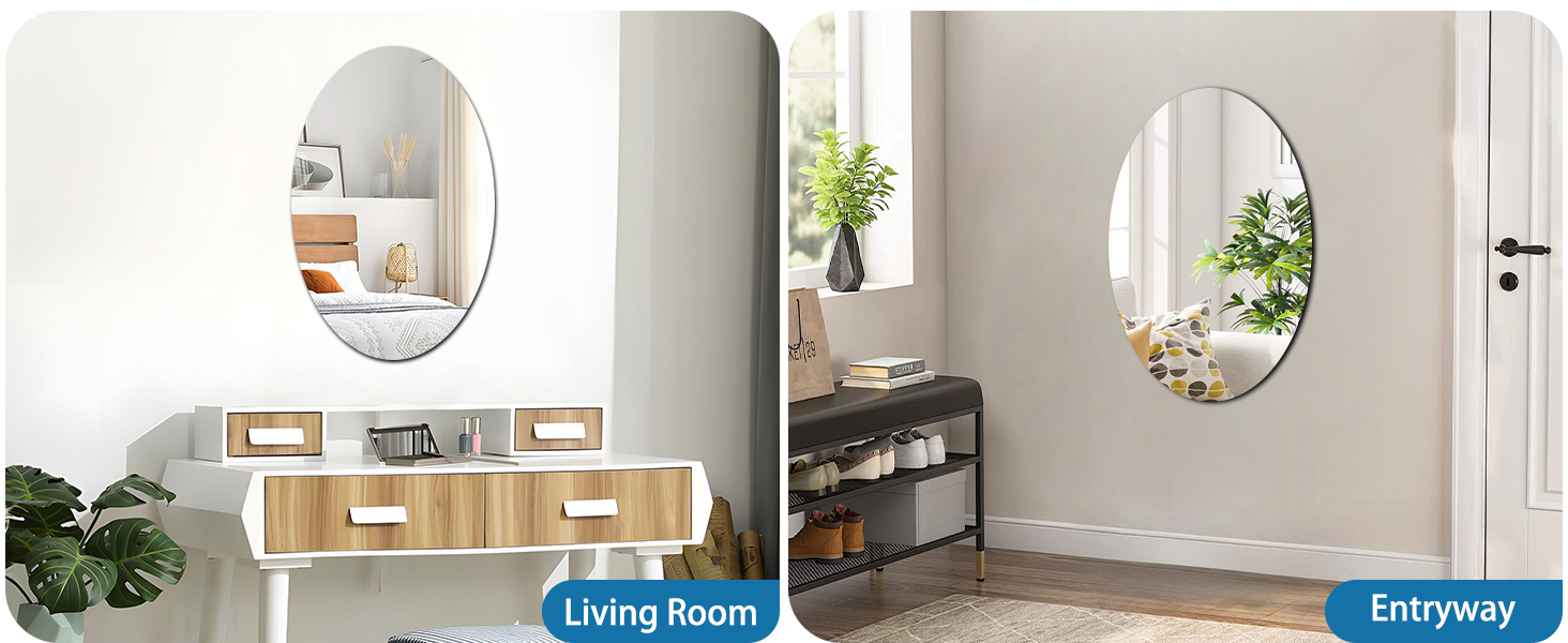 Small Oval Mirror