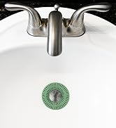 5-inch bathroom shower drain strainer for pet hair Shower drain clog prevention with silicone edge