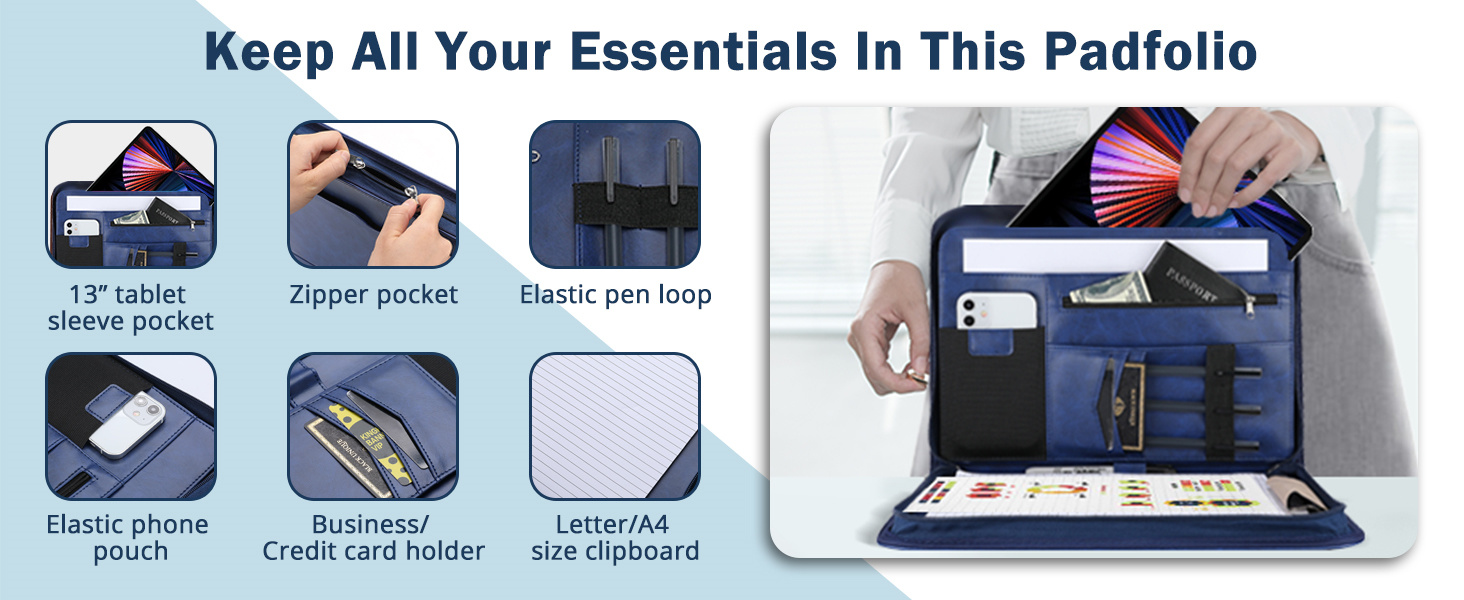 Keep All Your Essentials In This Padfolio
