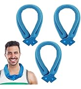 3 Pcs Cooling Neck Wraps - Cooling Towels with Ice Polymer, Soft Breathable Neck Coolers for Summ...