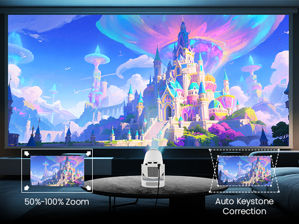 Mini Projector with WiFi and Bluetooth