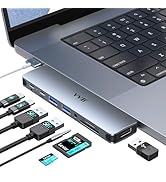 USB C Adapter for MacBook Pro Air M1 M2 M3 2021 2020 2019 13" 15" 16",USB C Hub Mac MacBook Pro A...